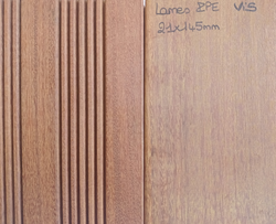 LAMES TERRASSE IPE 21X145 RAINURE